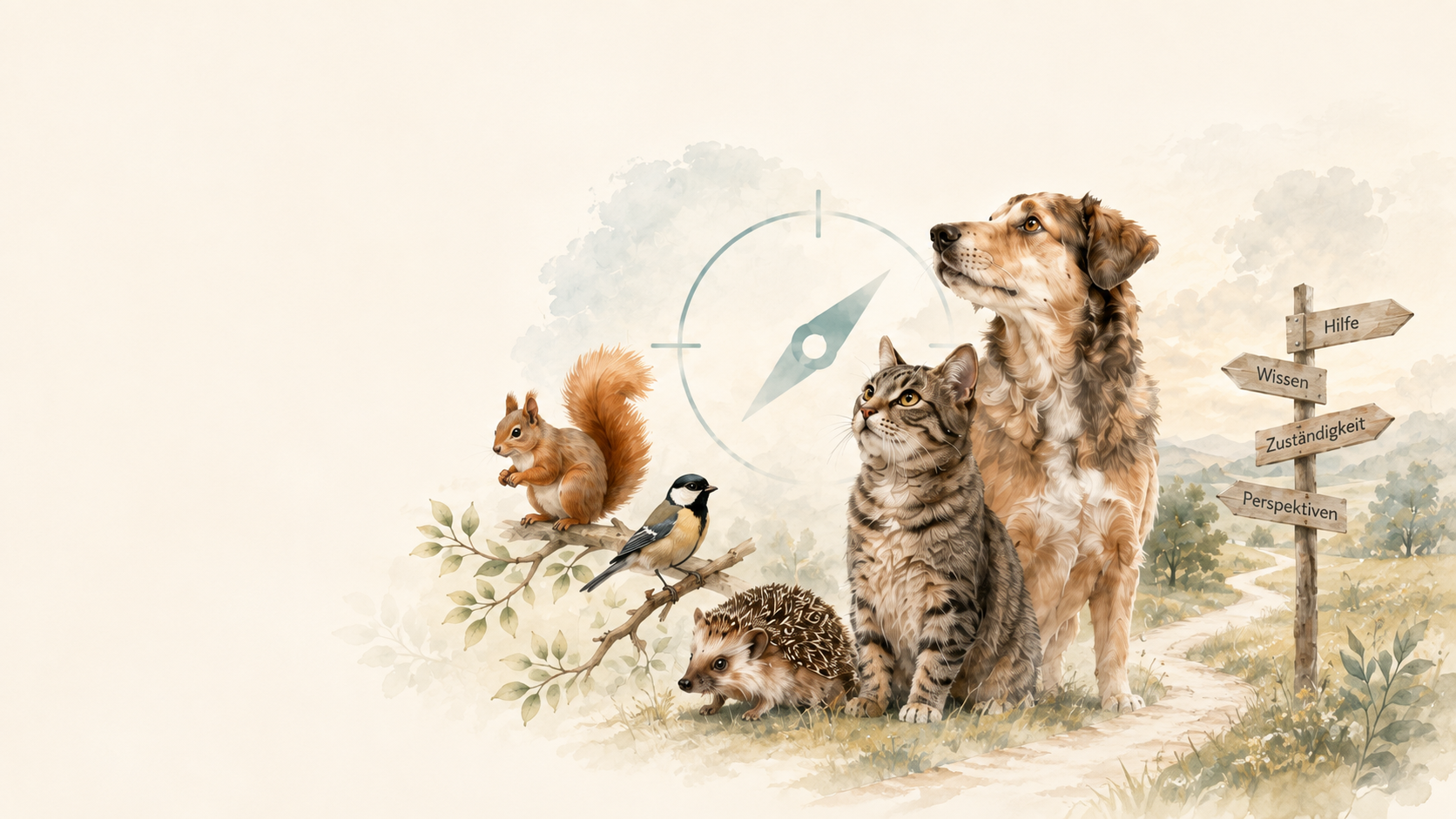 Tierschutzkompass – Tiere, Kompass und Wegweiser